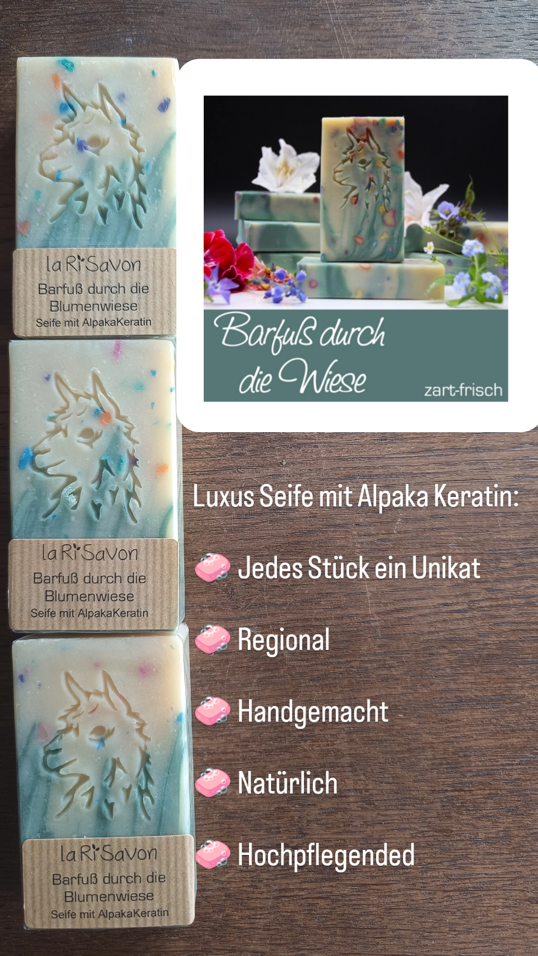 Alpaka Keratin Seifen – Bild 4