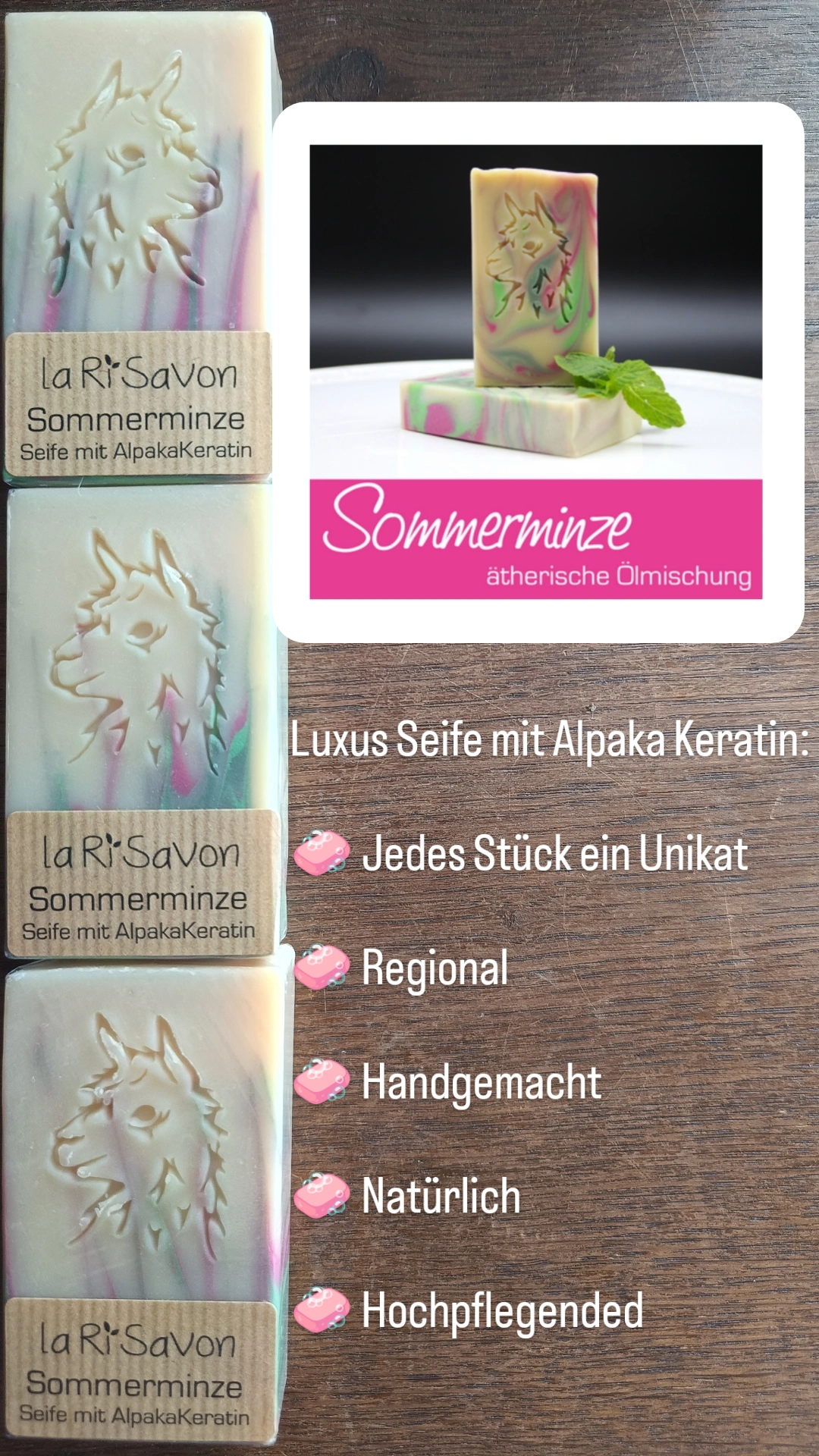 Alpaka Keratin Seifen – Bild 3
