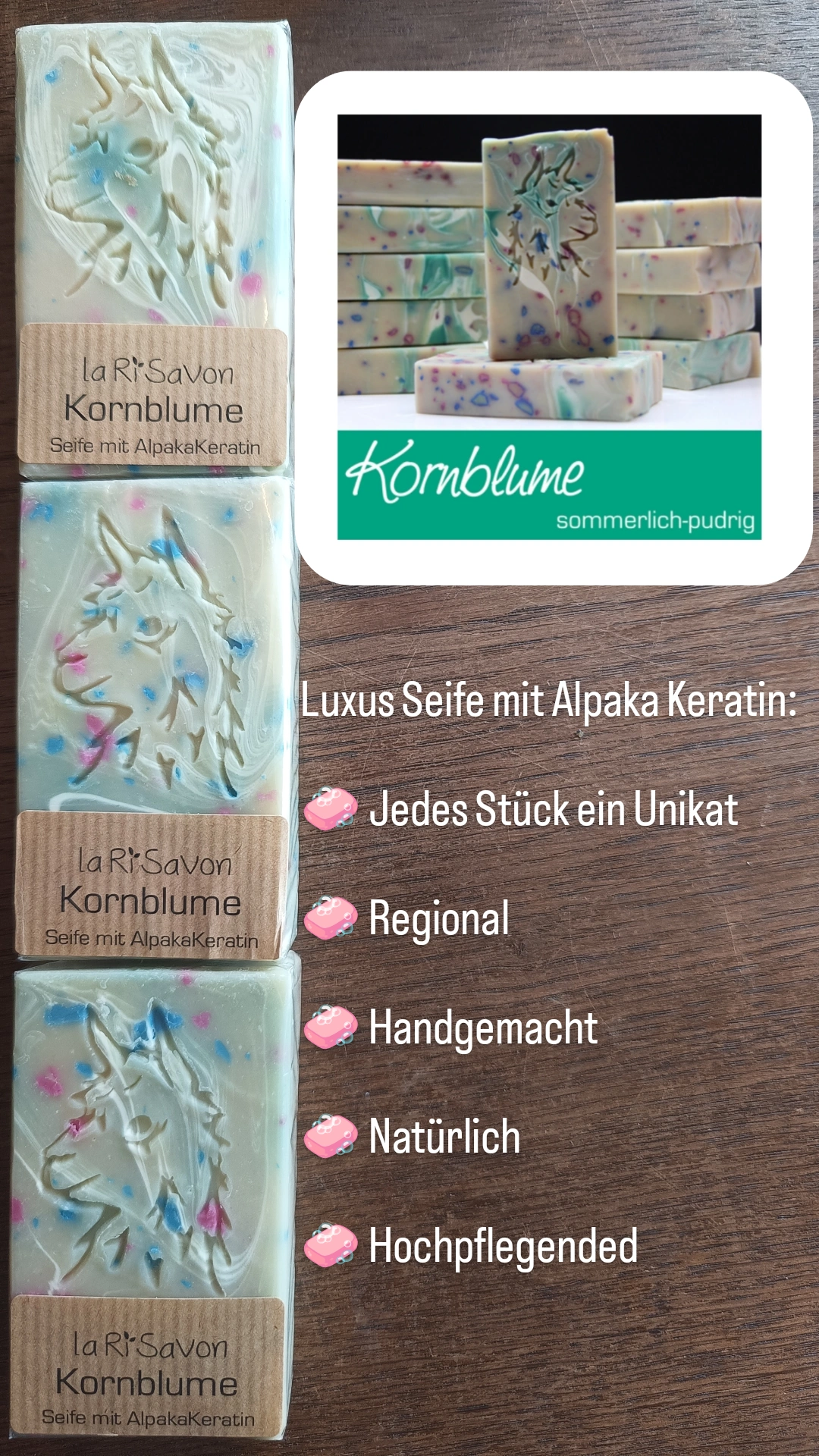 Alpaka Keratin Seifen – Bild 2