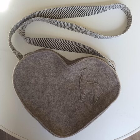 Alpakafilz Herztasche